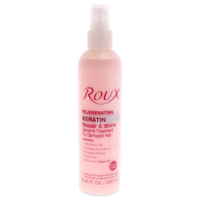 Tratamiento sin enjuague Keratin Repair and Shine para cabello dañado de Roux para unisex - 8,45 oz Roux Tratamiento 8.45 oz