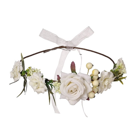 Heardband Women Flower Hair Garland Crown Headband Floral Wreath Hairband Heardband
