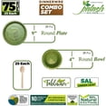 thumbnail image 4 of Palash - Natural Leaf Disposable Party, BBQ 9" Round Plate, 4" Bowl and Spoon | Each25 -Pack 75, 4 of 5
