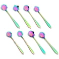 thumbnail image 1 of Juego de cucharas con forma de flor, aspecto lujoso, cuchara mezcladora de acero inoxidable con diferentes patrones para café y té, diseño creativo, portátil y liviano, apto para lavavajillas, 1 of 7