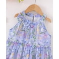 thumbnail image 5 of Kids Girls Clothes Little Girl Floral Dress 6Y Girls Summer Dress 7Y Girls Sleeveless Halter Dress Purple, 5 of 10