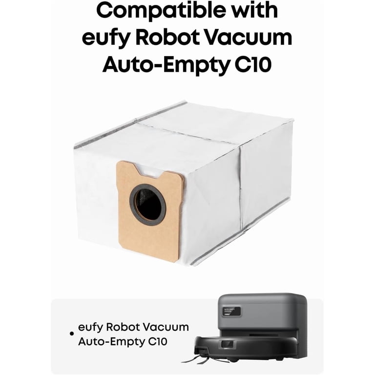 eufy Robot Vacuum C10 with Self Emptying, 8 Weeks Hands Free