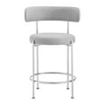 thumbnail image 6 of Modway Albie Fabric Counter Stools - Set of 2 in Gray Silver, 6 of 11