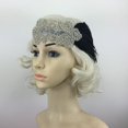 thumbnail image 4 of Diadema de plumas de balck de de imitación de cristal brilnte retro 1920 Peluquería de mujeres BLESIY Las mujeres con banda de sujeción, 4 of 8