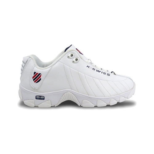 K-Swiss mens St329 Cmf Sneaker, White/Navy/Red, 11.5 US