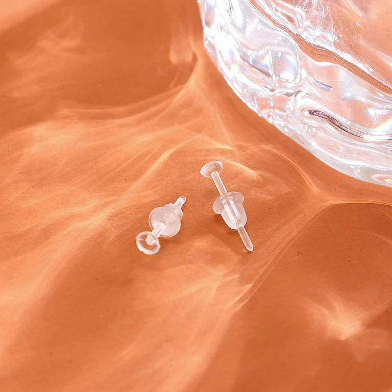Clear Nose Piercing 20G Clear Plastic Earrings For Sports