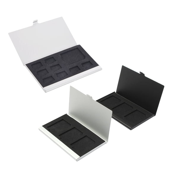 2 Pcs SD Card Case :1 Pcs Memory Card Case Card Box Holders for 3PCS SD Cards & 1 Pcs Storage Holder Box 8 TF and 1 SD