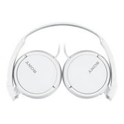 Sony MDR-ZX110 Wired On-Ear Headphones, White