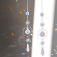 thumbnail image 5 of Decoración Carillón de viento de cristal colgante bola de luz colgante jardín decoración del hogar (plata 11), 5 of 5