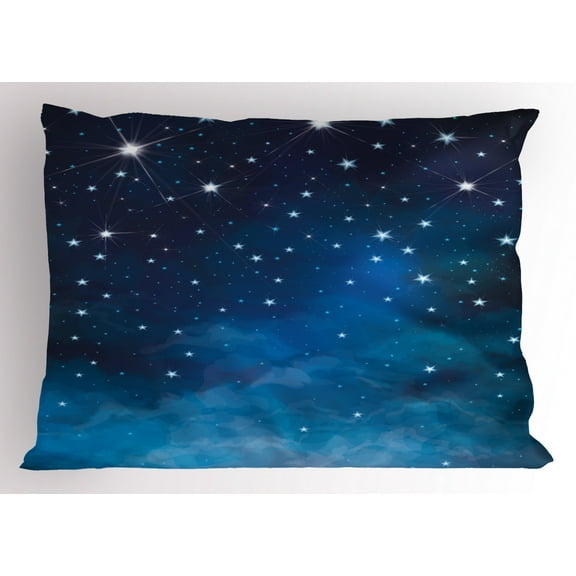 Ambesonne Gray Abstract Microfiber Pillow Shams, King