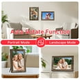 thumbnail image 3 of TEMASH frameo 10.1" Wood Grain WiFi Digital Photo Frame – 32GB Storage, IPS Touchscreen, Auto-Rotate, Wall Mount, Instant Sharing via frameo App, 3 of 9