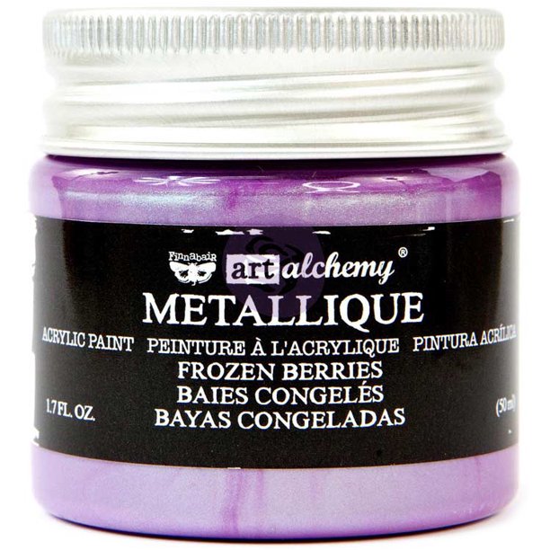 Finnabair Art Alchemy Acrylic Paint 1.7 Fluid OuncesMetallique Frozen