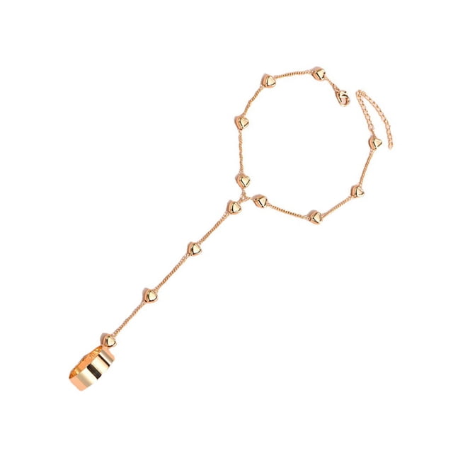 Jumpingount Corazón colgante anillo estética noche banquete brazalete fiesta moda muñeca joyería novia regalo personalizado Ropa, zapatos y accesorios Miscelánea