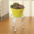 thumbnail image 5 of Indoor Outdoor Table Mini Plant Stand Rack Flower Pot Candle Holder Shelf Desktop Decoration, White, 5 of 8