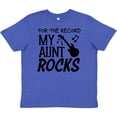 thumbnail image 3 of Inktastic For the Record, My Aunt Rocks Youth T-Shirt, 3 of 5