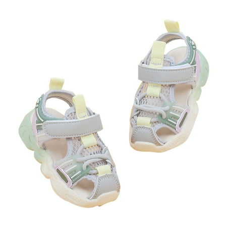 Baby Shoes Girl Formal Toe Sandals Summer Soft Sole Shoes Beach Shoes Toddler Girl Sneakers Size 12 Months-18 Months