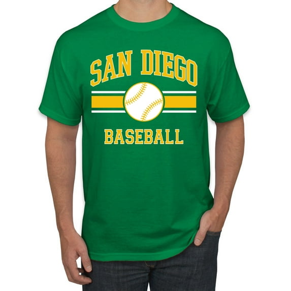 Wild Bobby City of San Diego Baseball Fantasy Fan Sports Men's T-Shirt, Kelly, 4X-Large
