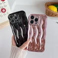 thumbnail image 3 of for iPhone 15 Pro Max Case,Water Ripple Pattern Curly Wave Frame Soft Compatible with iPhone Case (Light Black,iPhone 15 Pro Max), 3 of 12