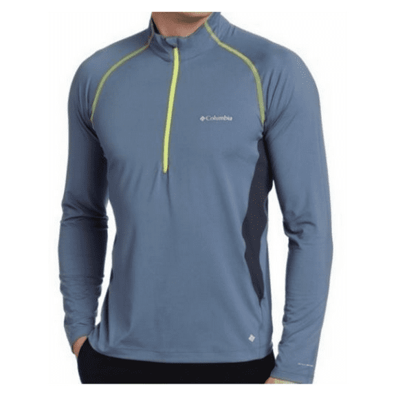 Columbia Freeze Degree Half Zip Shirt long sleeve Gray Size 2XL