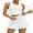 White, variant on Womens 2 Piece Tennis Skirts Sets Athletic Dress with Bulit-in Shorts and Pockets