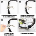 thumbnail image 5 of Candado de cadena para bicicleta, [3 llaves] [Cadena de acero engrosado] Candado de bicicleta antirrobo de alta seguridad, Candado de cadena resistente a la intemperie para bicicleta, motocicleta, sco JFHHH pequeña, 5 of 5