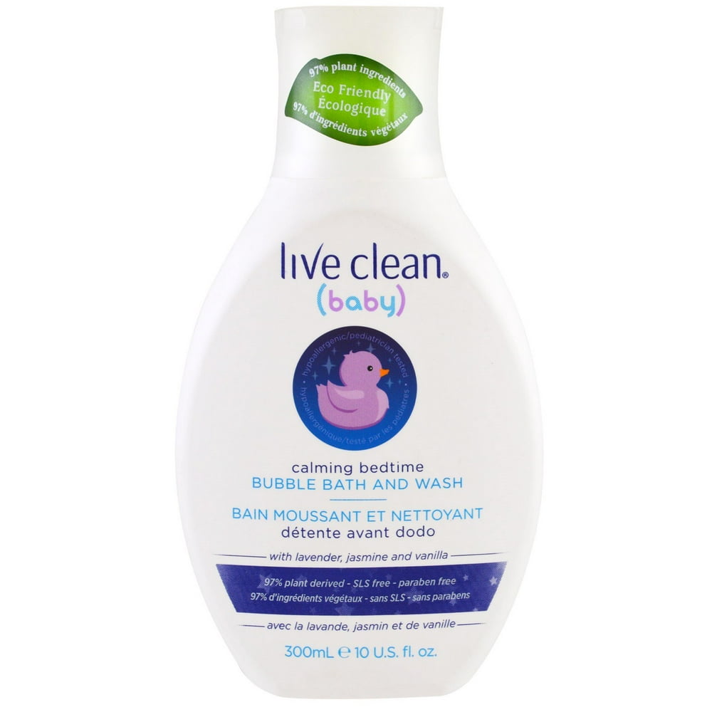 Live Clean Baby Bubble Bath & Wash, Calming Bedtime, 10 fl oz Walmart