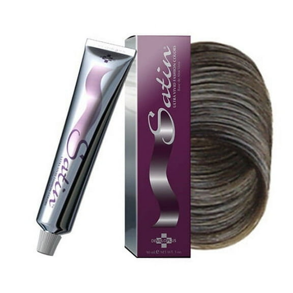 Developlus Satin Ultra Vivid Fashion Hair Colors, Light Brown 5N, 3 Oz, 3 Pack