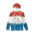 thumbnail image 3 of FKELYI Xmas Snowman Hoodies Pullover Graphic Size 8-10 T Stretchy Teen Hoodies Girls Trendy Comfy Christmas Boys Activewear Tops with Front Pocket, 3 of 6