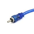thumbnail image 2 of REGALWOVEN  2Pcs Male to 2 Female RCA Car Amplifier Audio Splitter Adapter Y Cable Wire Cord Blue Color, 2 of 3