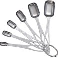 thumbnail image 1 of Juego de cucharas medidoras THLHKD de acero inoxidable, 6 piezas, 1 of 7