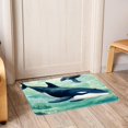 thumbnail image 6 of Whale Machine Washable Non-Slip Polyester Floor Mat Door Mat Kitchen Mat, 6 of 6