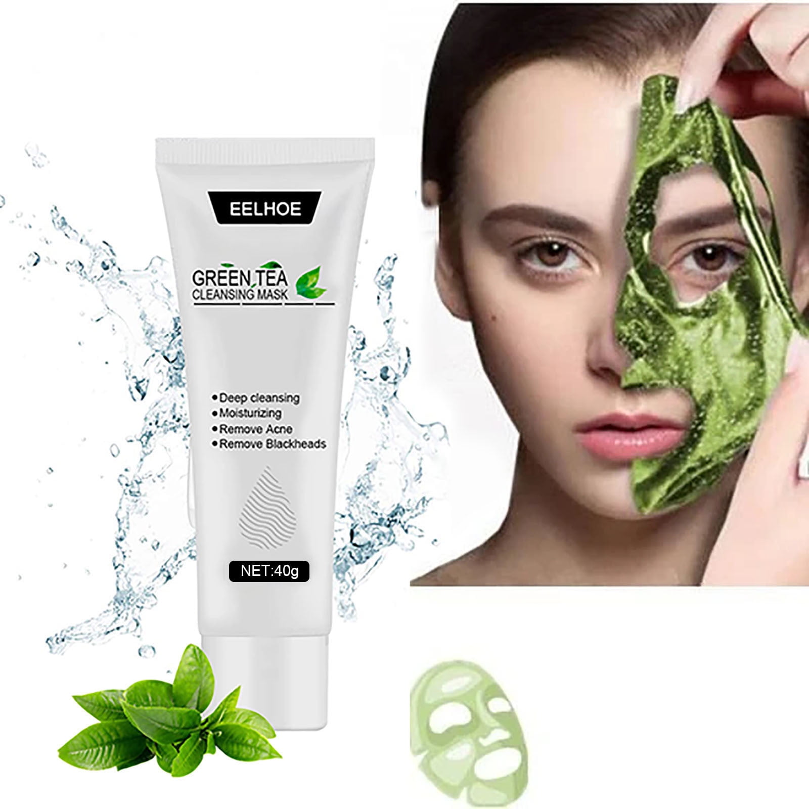 Face Care Green Tea Blackhead Peeloff Mask Remove Acne Skin Deep