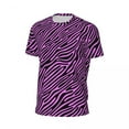 thumbnail image 5 of T Shirt For Men Rosa Zebra Sportswear T-Shirt Purple And Black Stripes Harajuku Man Awesome Tshirt S, 5 of 7