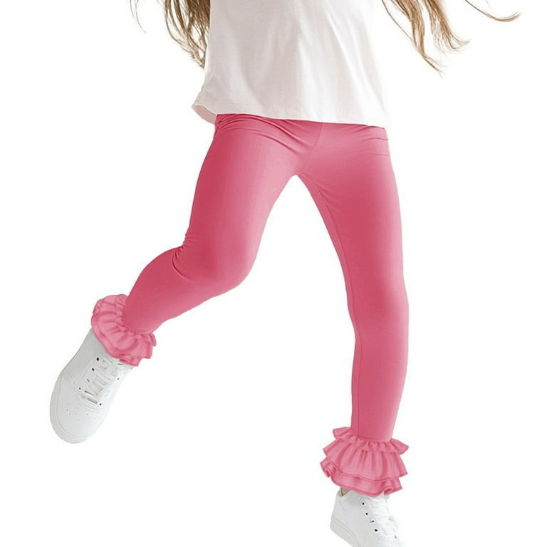 Dezsed Toddler Girls Legging Lightweight Elastic Waist Slim-Leg