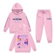 thumbnail image 1 of Pop cazadora para niña Demo-n Hunters Boys Girls Fashion Hooded Sweatshirt Set Streetwear Soft Comfortable Long Sleeve Hoodie for Daily Wear Spring Fall Winter （Pink）, 1 of 2