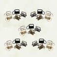 thumbnail image 4 of 50pcs DIY Fabric Key Chain Fob Wristlet with Key Ring for Lanyard Luggage Strap Accessories (Mixed Color), 4 of 5