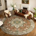 thumbnail image 1 of Alfombras RELEANY, lavables, antideslizantes, florales, vintage, 240 x 300 cm, 1 of 8