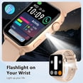 thumbnail image 4 of IOWODO Smart Watch for Women, 1.91" Fitness Watch with Answer/Make Call/100+ Sport Modes/Pedometer/IP68 Waterproof, Fitness Tracke Fits for Android/iPhone, Pink, 4 of 11
