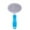 Blue, variant on HaoXun Automatic Cleaning Pet Grooming Brush | 2-Second Clean Undercoat Deshedding Tool for Dogs, Cats, Puppies | Soft Bristle Slicker Brush Reduces Shedding & Mats | Pain-Free Grooming