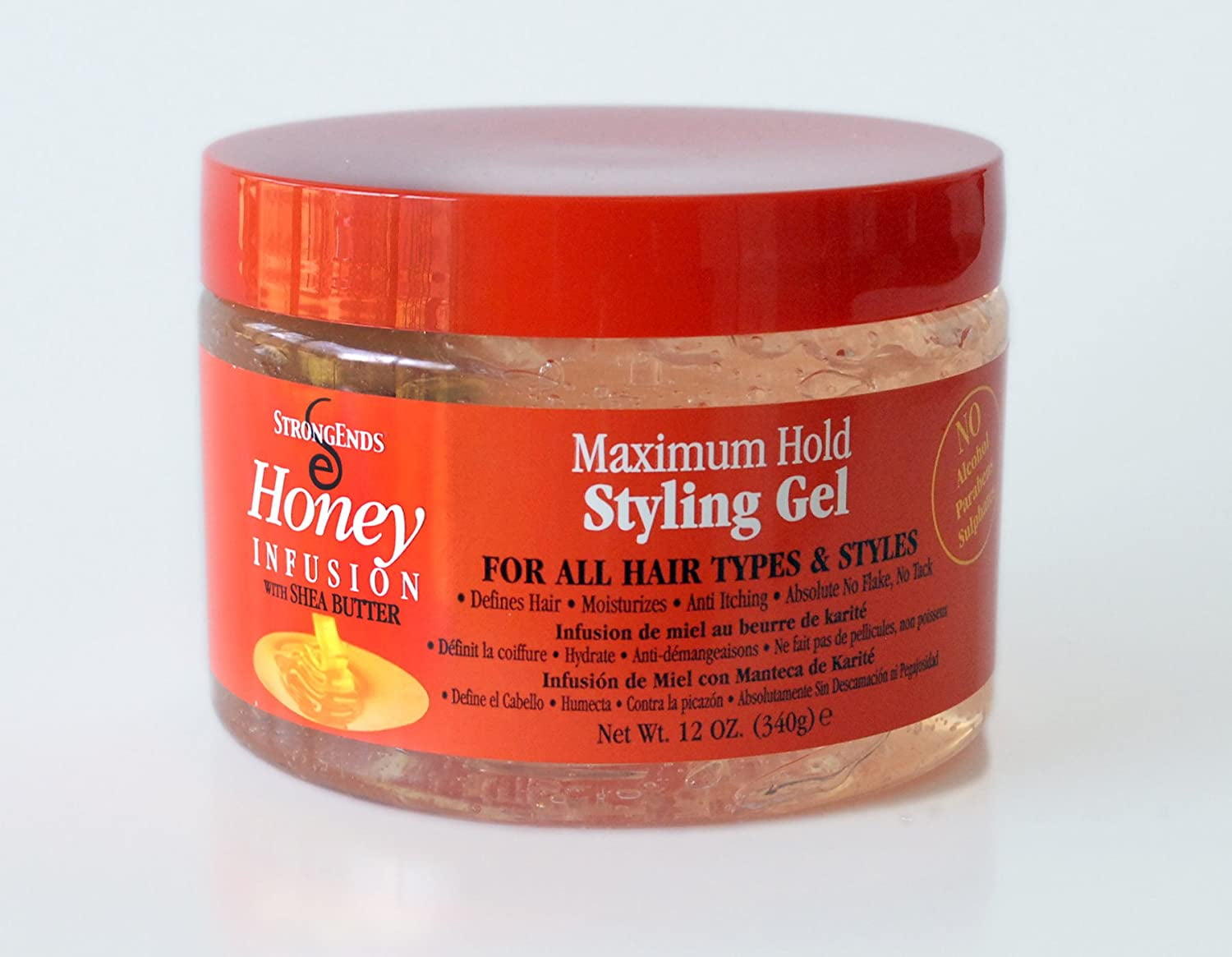 StrongEnds Honey Infusion Maximum Hold Styling Gel