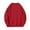 Red, variant on HAiming Men's Crewneck Sweatshirts Solid Color Long Sleeved Pullover Tops Fall Winter 2025 Trendy Casual Loose Blouse