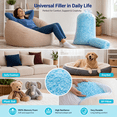 thumbnail image 6 of Bean Bag Filler, Shredded Memory Foam with Cooling Gel Particles, Bean Bag Refill & Pillow Stuffing for Couch Cushions, Dog Beds and Crafts (5 lbs), 6 of 11