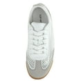thumbnail image 5 of TOP MODA Women Mesh Sneakers Lightweight Breathable Casual Walking Shoes Suede Accents Gum Sole CARLY-1 White 8.5, 5 of 6