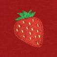 thumbnail image 2 of Dalix Strawberry Embroidered Fleece Crewneck Long Sleeve Sweatshirt Mens in Red M Medium, 2 of 5