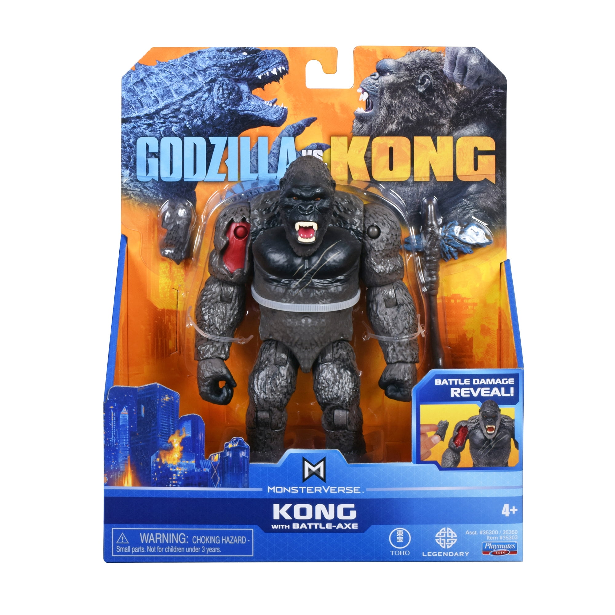 Godzilla VS Kong Hong Kong Battle King Kong 2021 Playmates Toys for sale online