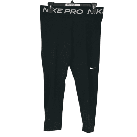 Nike Womens Black Pro 365 Dri-FIT Mid-Rise Cropped Training Leggings Size L $45