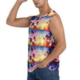 thumbnail image 3 of Kdxio Tropical Palm Tree at Sunset for Men's Muscle T-shirt,Sleeveless for Workout Running Athletic Gym Lounge Casual, 3 of 7