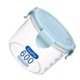 thumbnail image 2 of Bewildely Fenkicyen Hebilla PP Contenedor de alimentos sellado Cereal transparente Tarro de almacenamiento Titulares Cocina Condimentos Organizadores de utensilios de cocina azul 11*9.5*8.5 cm, 2 of 3