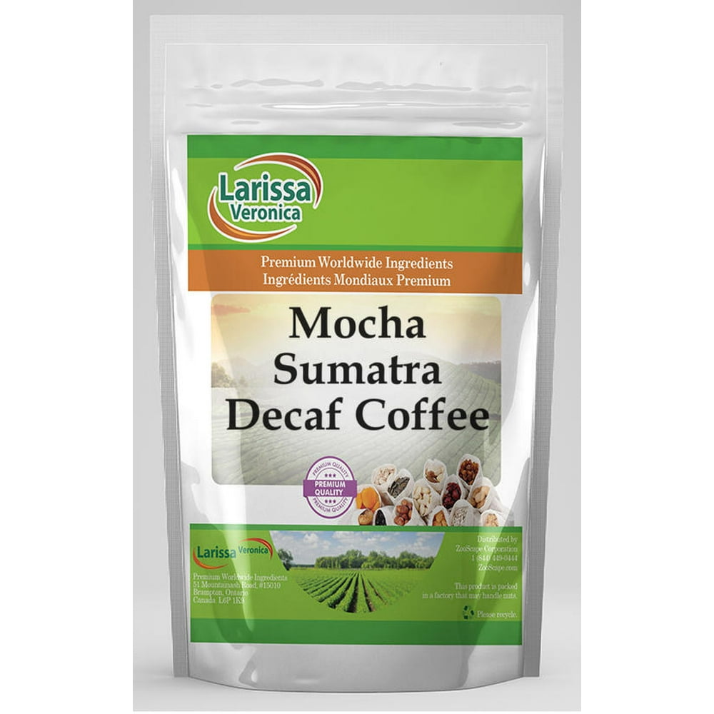 Mocha Sumatra Decaf Coffee (Gourmet, Naturally Flavored, Whole Coffee