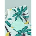 thumbnail image 6 of Miaouyo Infant Boy 0-24 Months 2-3 Years Summer Clothes Suits Beach Style Tree Print Short Sleeve Crew Neck T-Shirts and Elastic Waist Shorts 2Pcs Set, 6 of 9